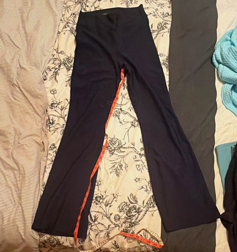 Old Navy PowerSoft Extra High-Rise Flare Leggings Women’s L Navy Solid